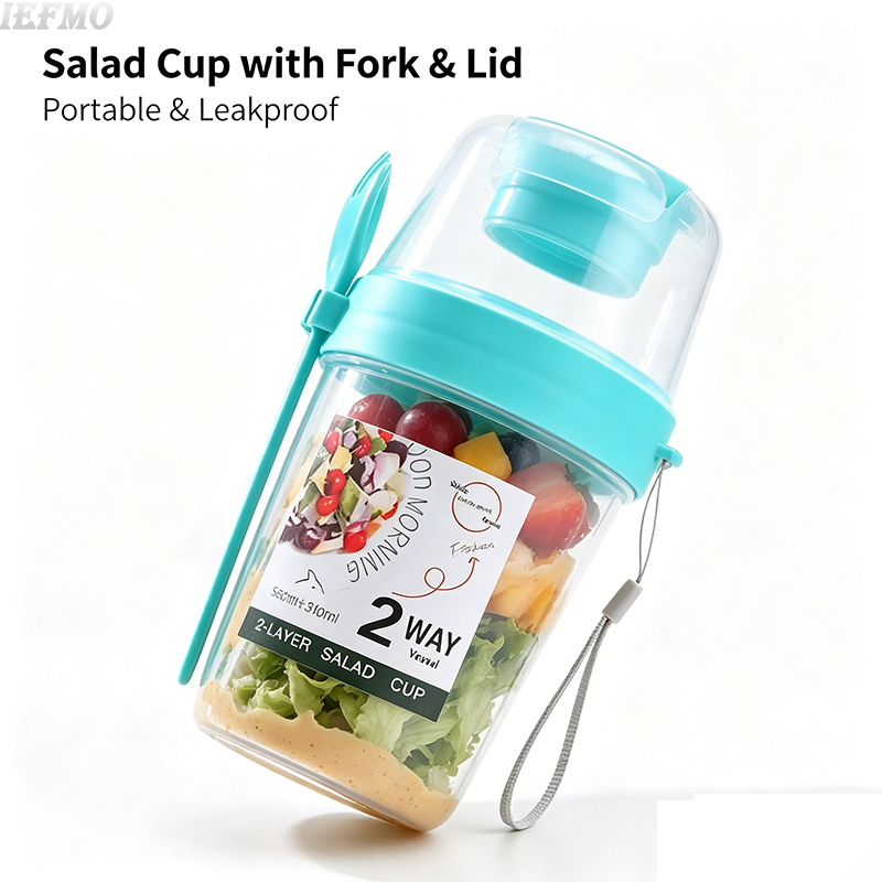 Meal Prep Weight Loss - Ensemble de saladiers portables avec fourchette