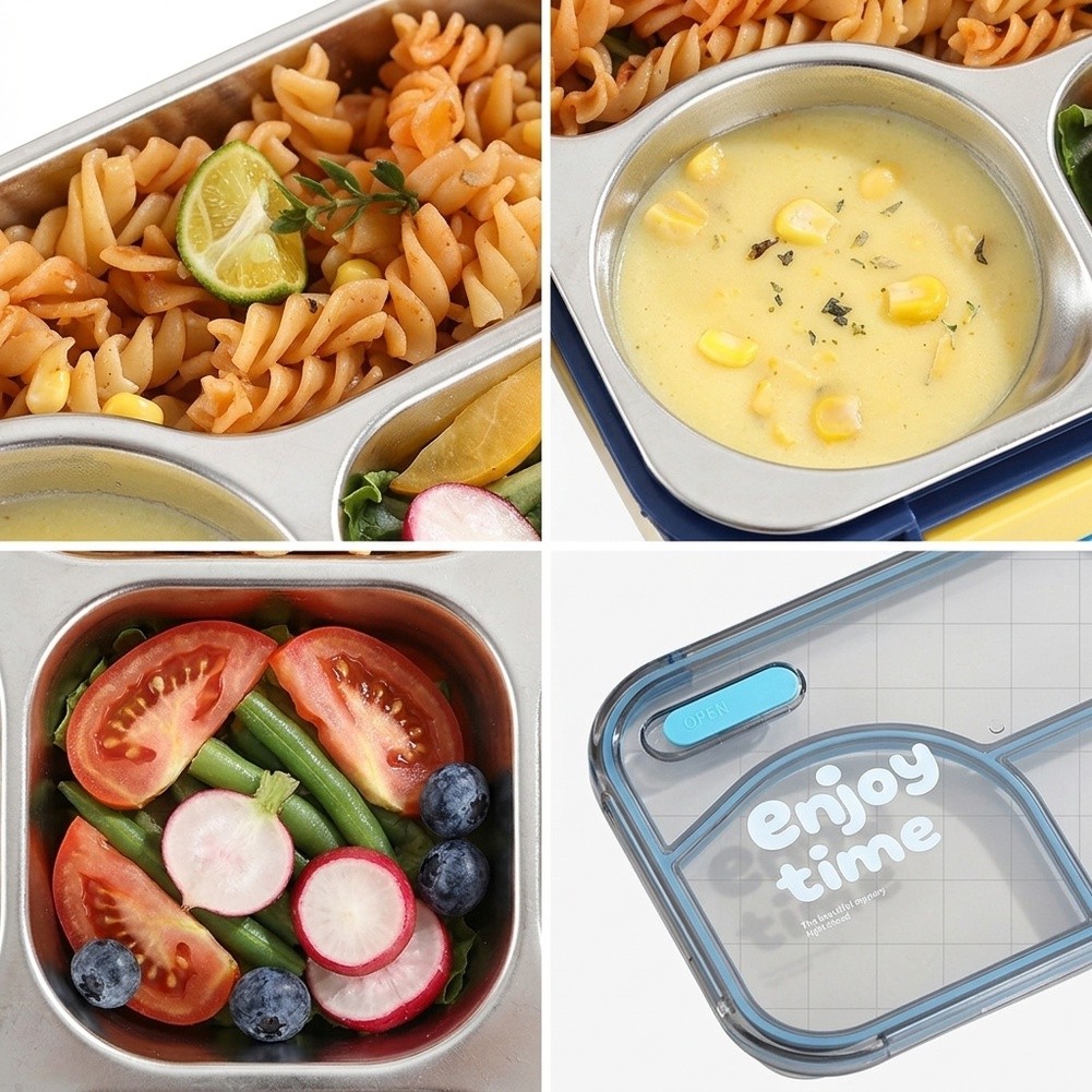 Meal Prep Yellow - Boîte à lunch isotherme en acier