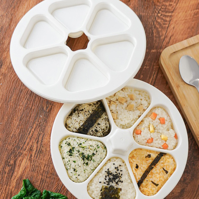 Rice Ball Mold - Boîte à Sushi 6 en 1,