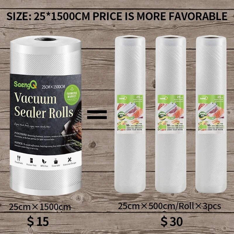 SaengQ – sac de scellage sous  - Meal Prep Vacuum Seal Containers avis et prix